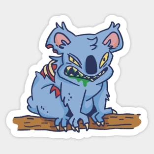 Cartoon Zombie Koala Sticker